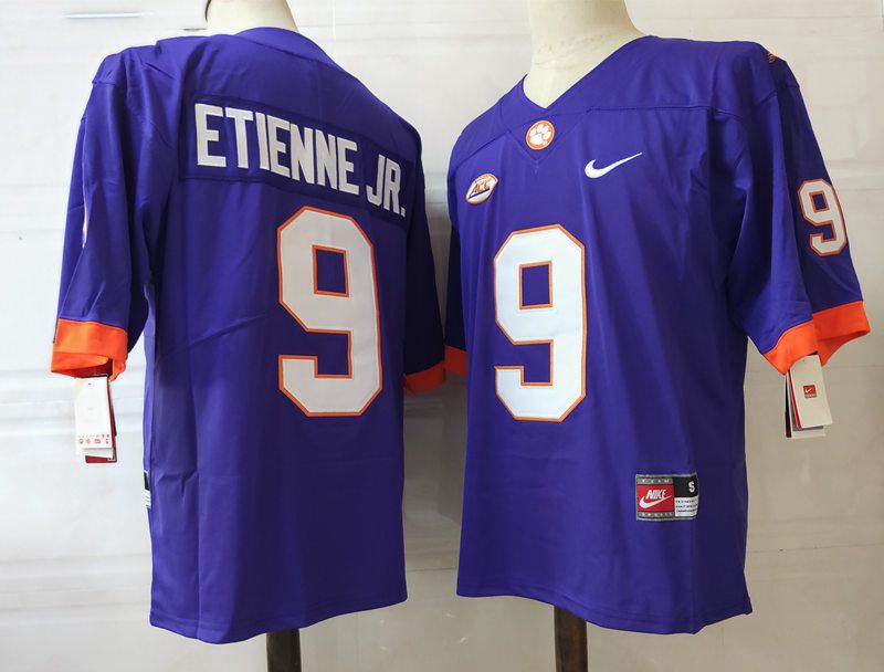 Men Clemson Tigers #9 Etienne jr Purple 2024 Nike Vapor NCAA Jersey->ncaa teams->NCAA Jersey